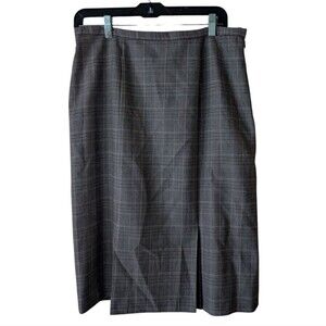 Pendleton Gray Plaid Virgin Wool Vintage Academia Collegiate Skirt Size 10‎